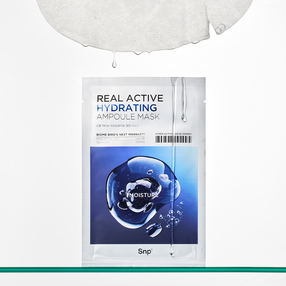 Snp Real Active Hydrating Ampoule Mask Sheet 10ea