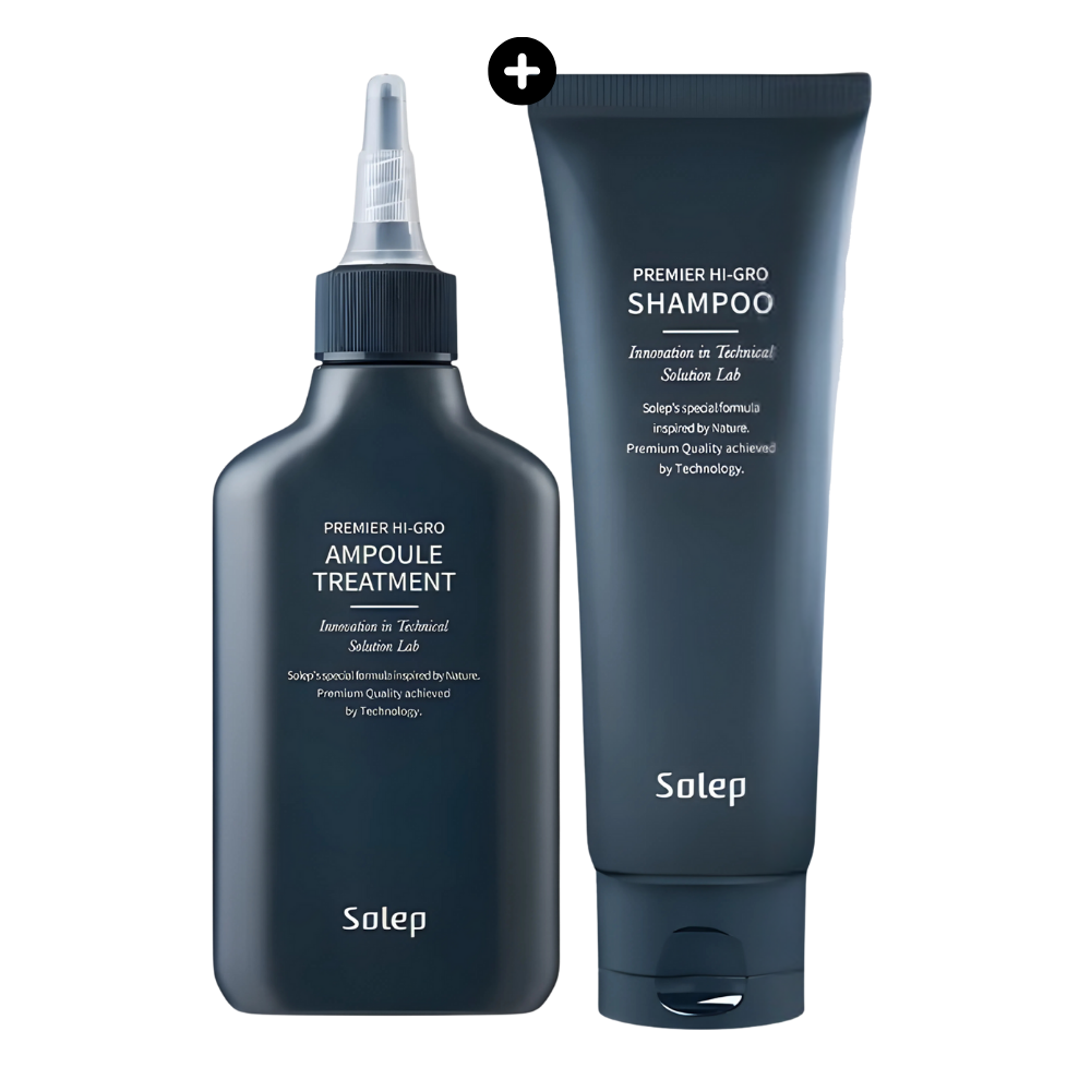 Solep Premier Hi-Gro Ampoule Treatment 150ml (+Shampoo 100ml)