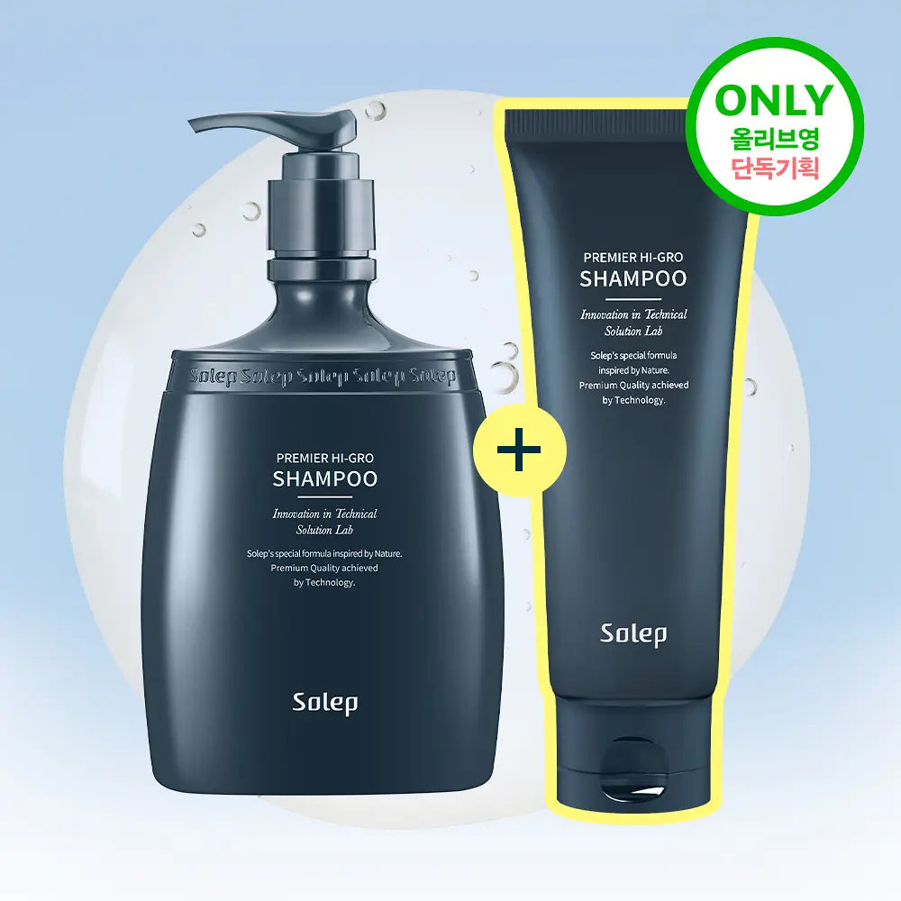 Solep Premier Hi-Gro Shampoo 300ml+100ml Set
