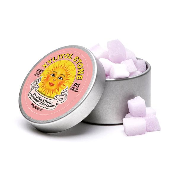 XYLITOL STONE Tin Case Strawberry 70g