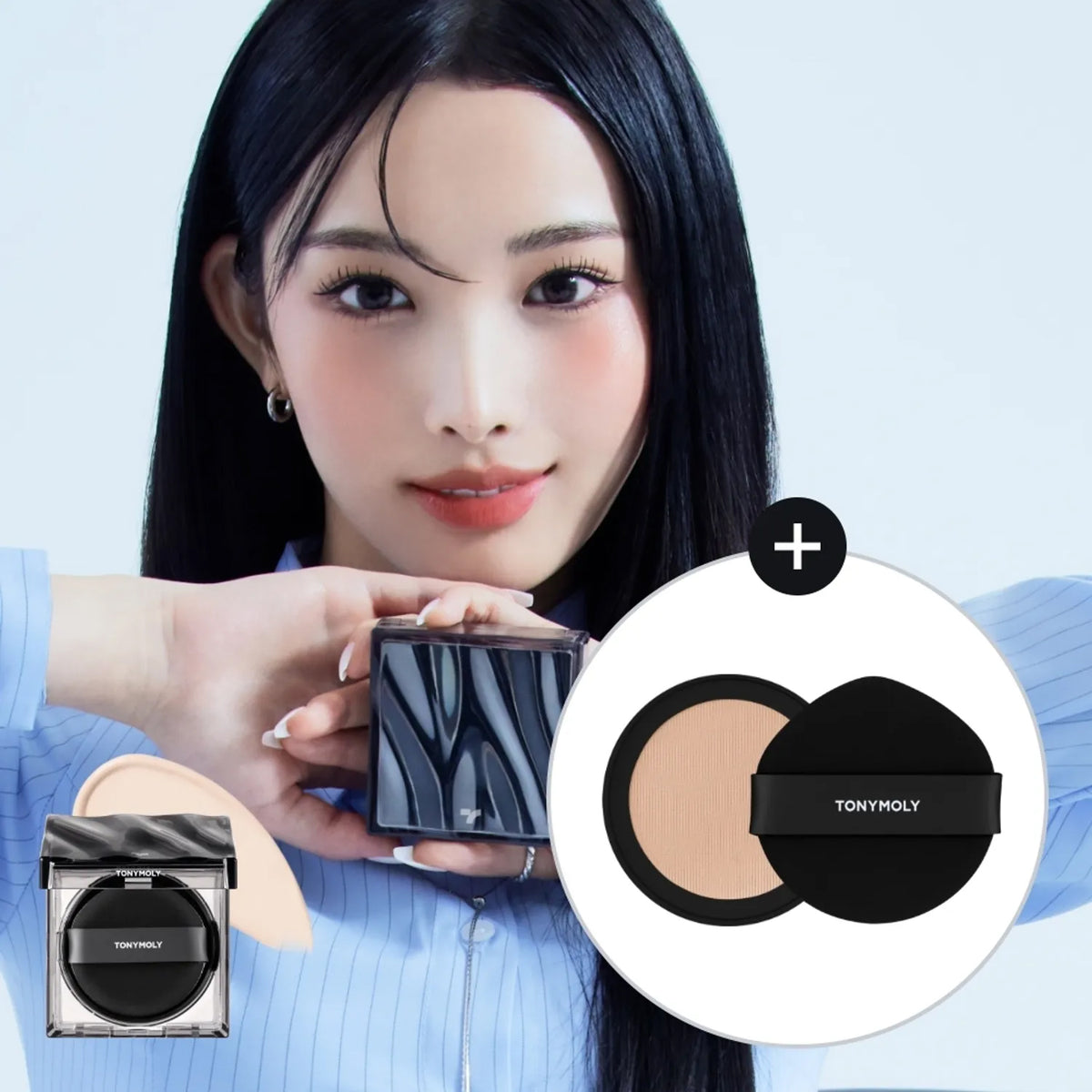 TONYMOLY Skin Tone Fixing Cover Cushion Set (Main + Refill) 3 Colors