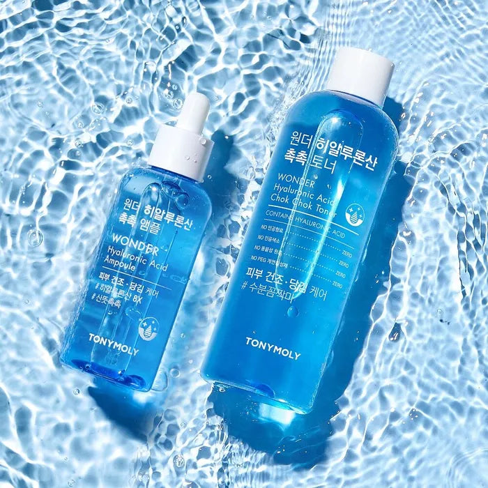 TONYMOLY Wonder Hyaluronic Moist Toner + Ampoule (500ml + 100ml)