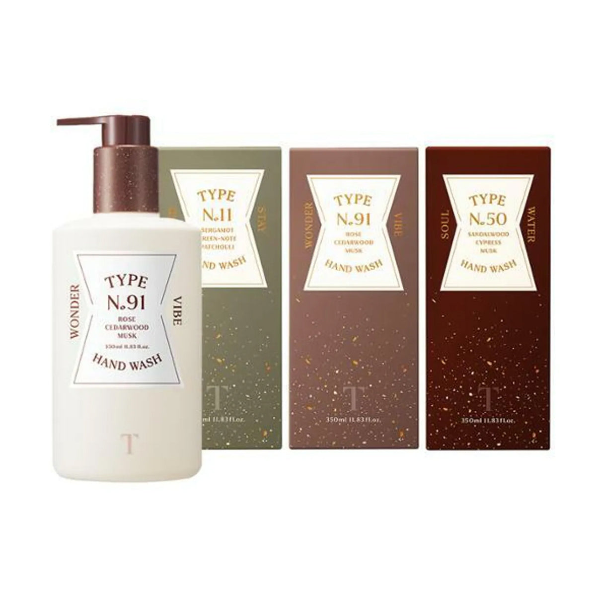 TYPE No. Hand Wash 350ml 3 Types
