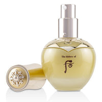 Luxurious History of Whoo Cheongidan HwaHyun Gold Ampoule, showcasing radiant skin and timeless beauty in a stunning bottle.