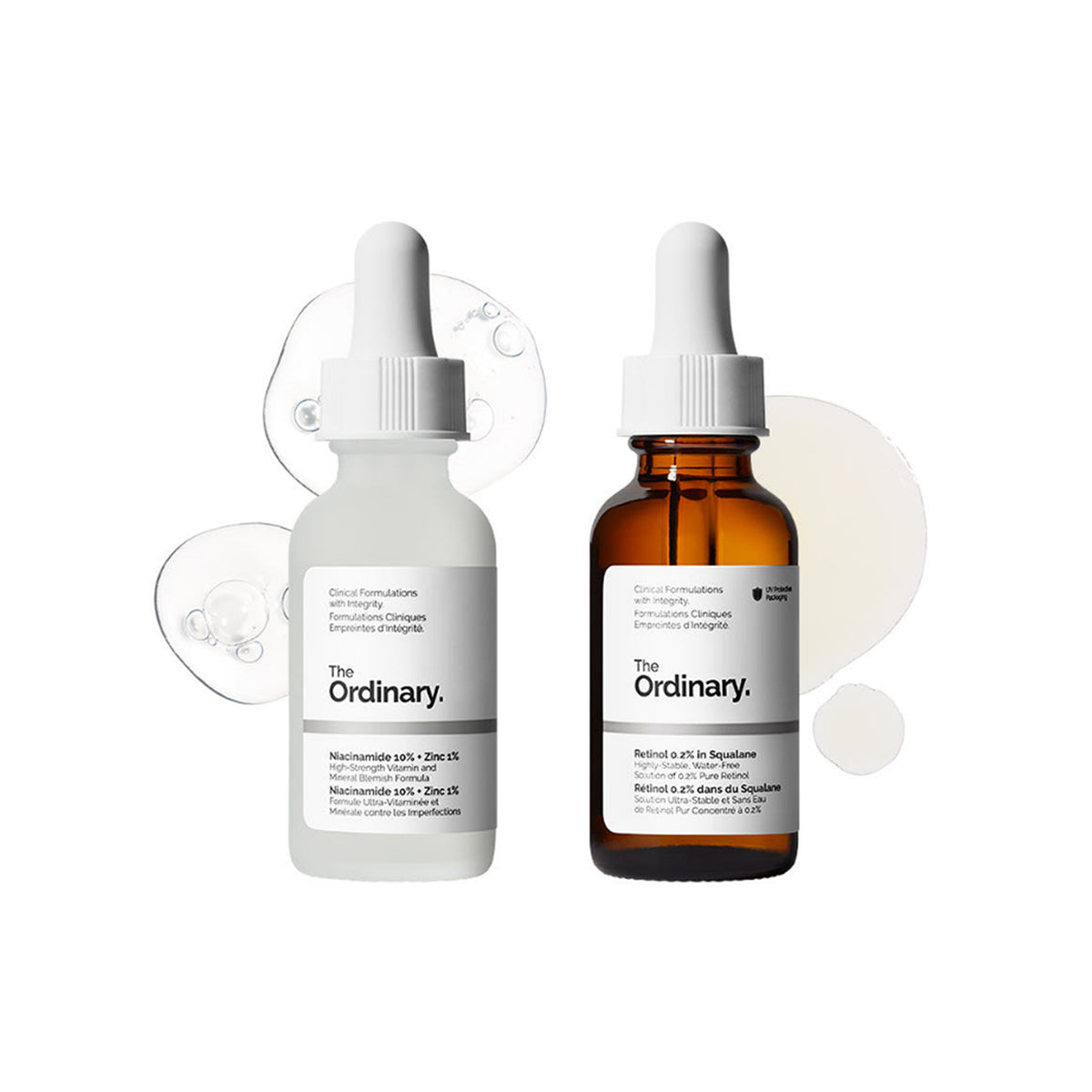 The Ordinary Elasticity & Pore Duo (Niacinamide 10% + Zinc 1% 30ml & Retinol 0.2% in Squalane 30ml)