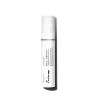 A 15ml bottle of The Ordinary Retinal 0.2% Emulsion, a skincare product for improving skin texture and reducing signs of aging.