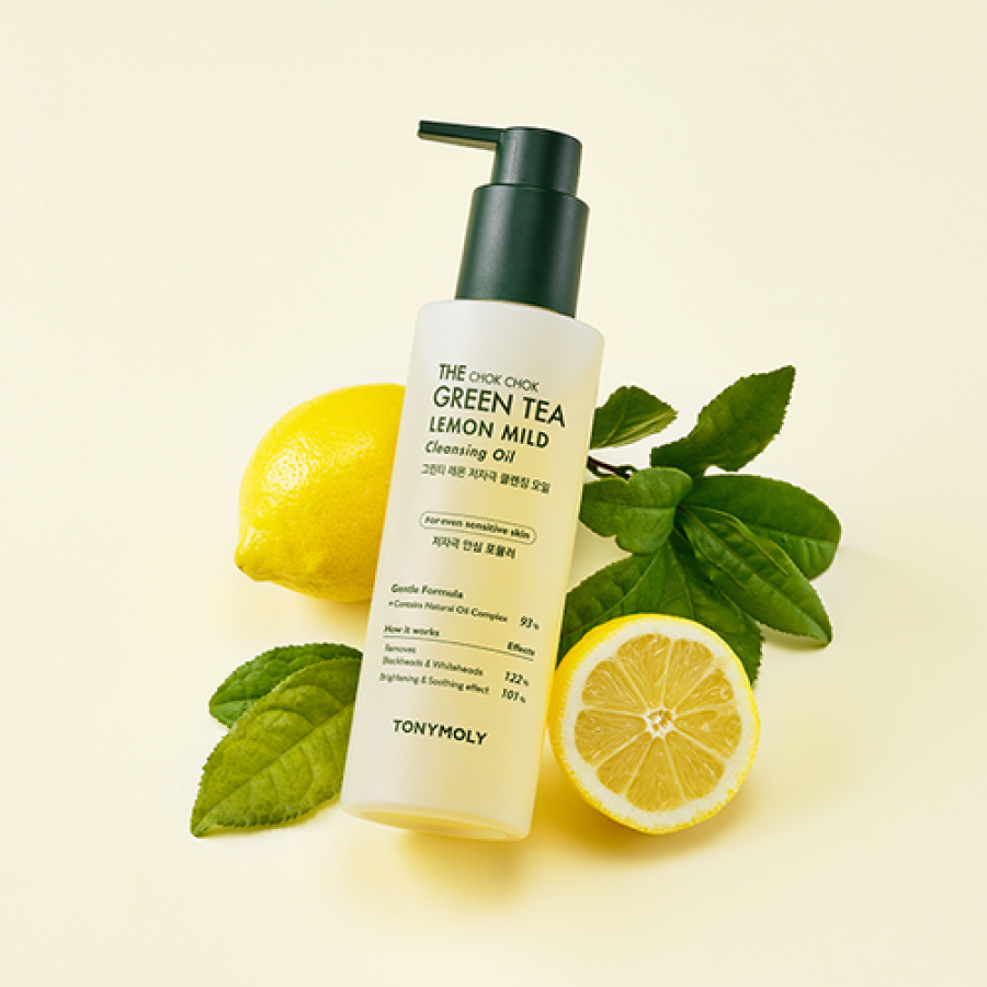 (Matt) TONYMOLY The Chok Chok Green Tea Lemon Mild Cleansing Oil 200ml - DODOSKIN
