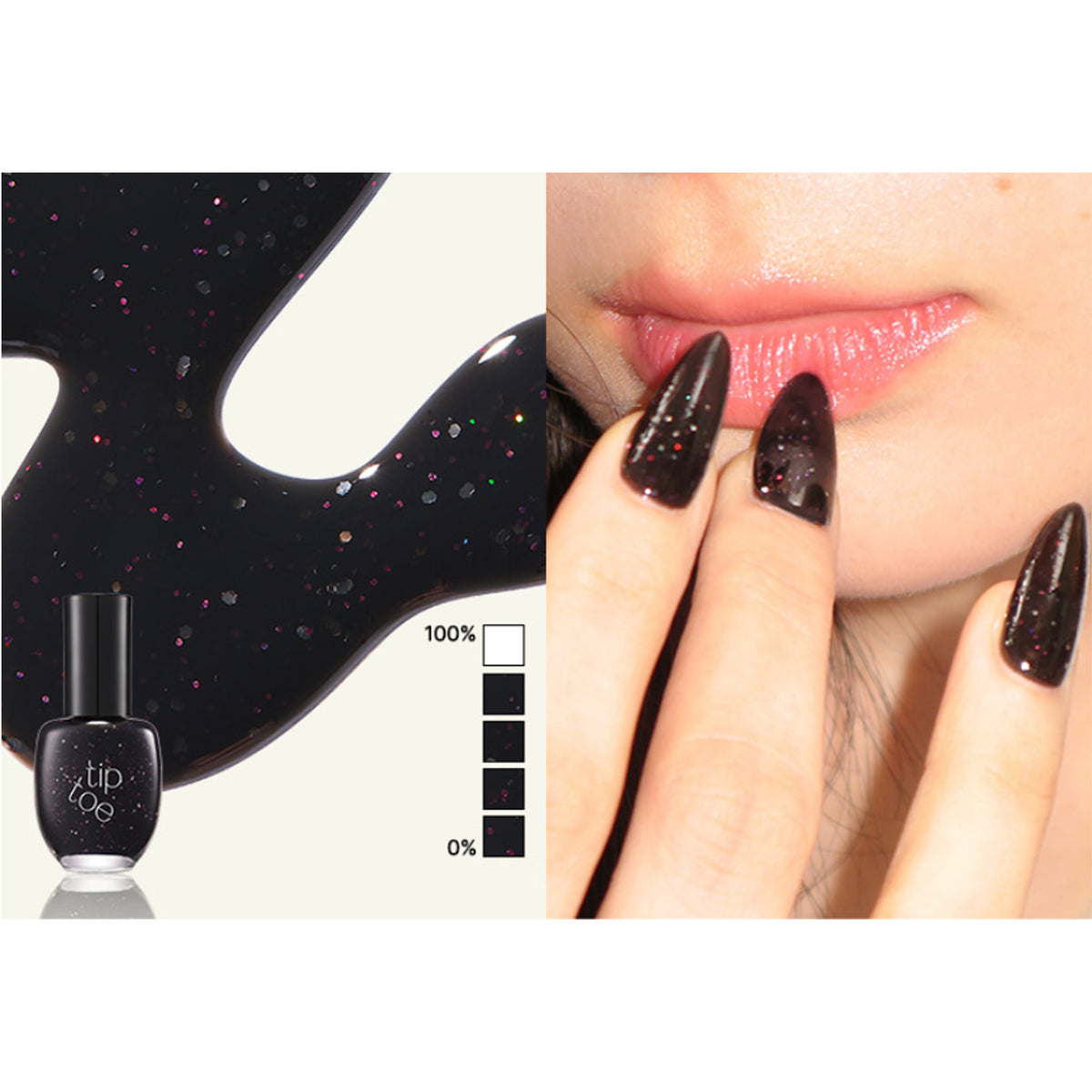 Tiptoe Syrup Glitter Nail 9 Shades