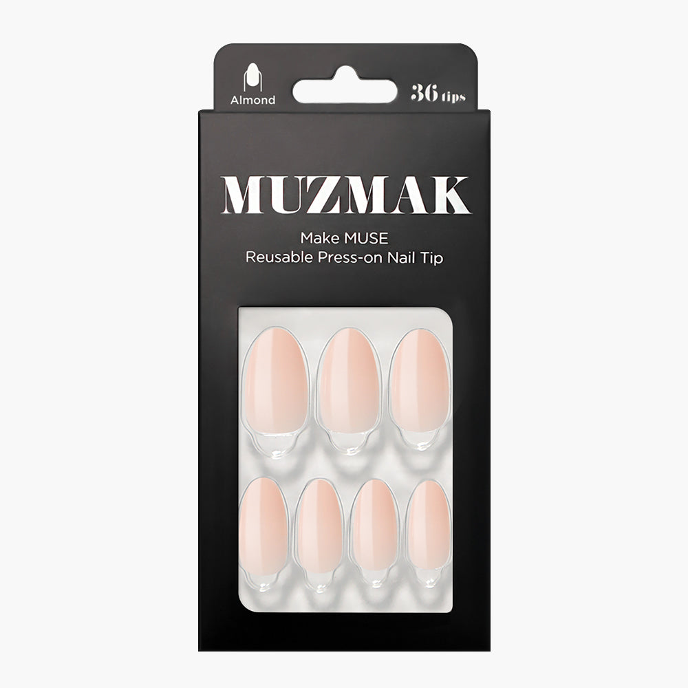 MUZMAK Nail Tips 36pcs #Toe Shoes(Almond)