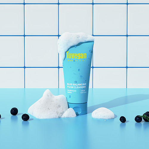 Tovegan Colorfood Series Blue Balancing Foam Cleanser 150ml