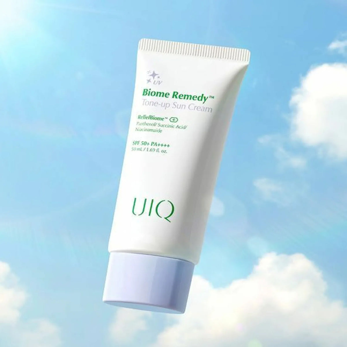 UIQ Biome Remedy Tone-Up Sun Cream SPF50+PA ++++ 50ml