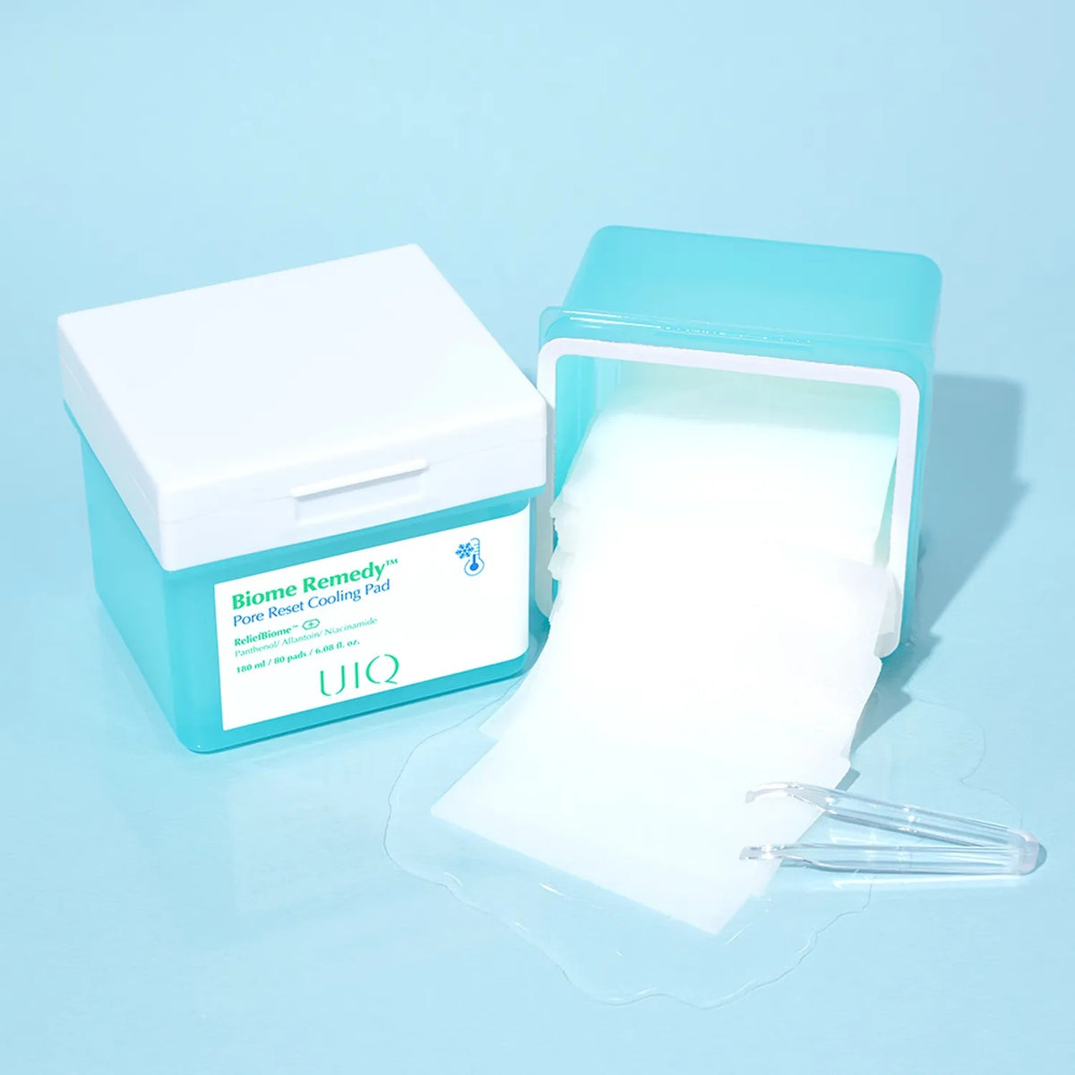 UIQ Biome Remedy Pore Reset Cooling Pads 180ml 80ea