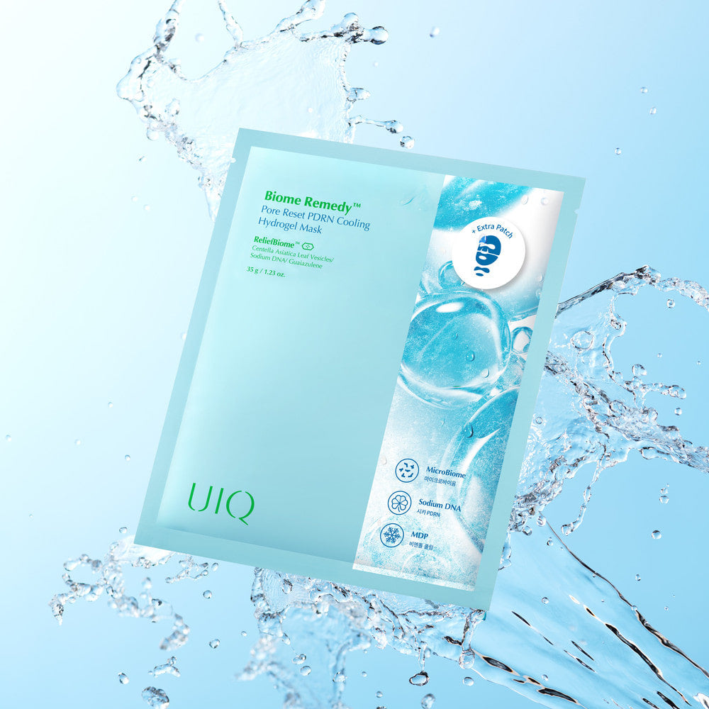 UIQ Biome Remedy Pore Reset PDRN Cooling Hydrogel Mask 35g 5ea