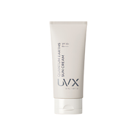 UVX Quantum Earth Weapon Sunscreen SPF50+ PA++++ 50ml bottle with advanced sun protection formula.