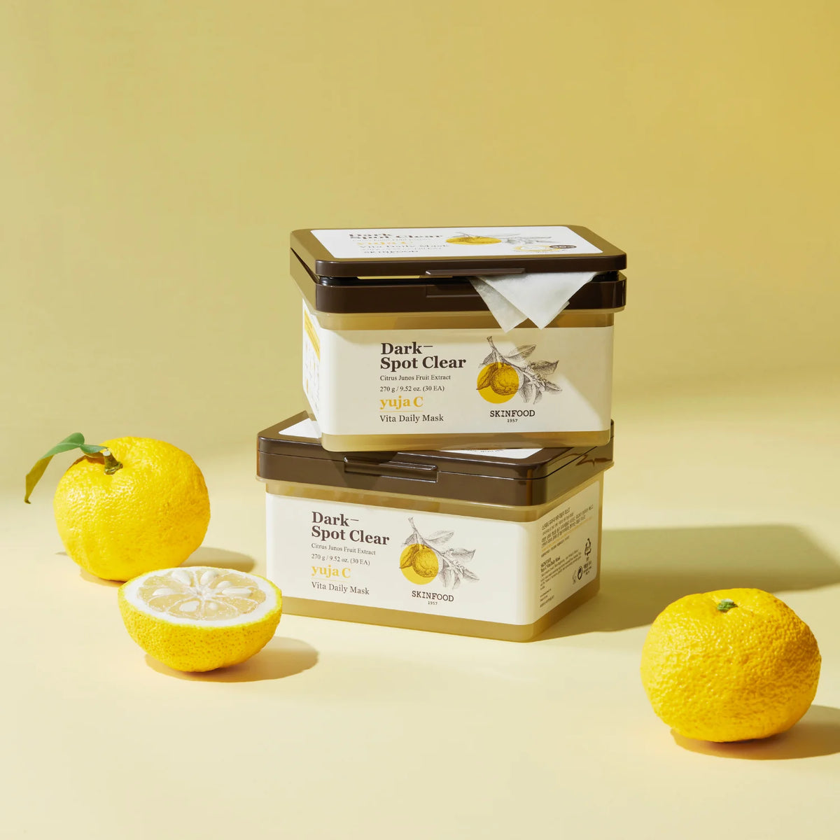 (Mhark) SKINFOOD Yuja C Daily Mask 270g - DODOSKIN