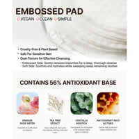 VERAMORE Rose & Tea Tree Daily Cleansing Pad 70 Pads 200ml