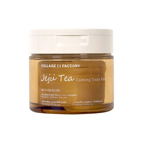 VILLAGE 11 FACTORY Jeju Tea Calming Toner Pads 90ea