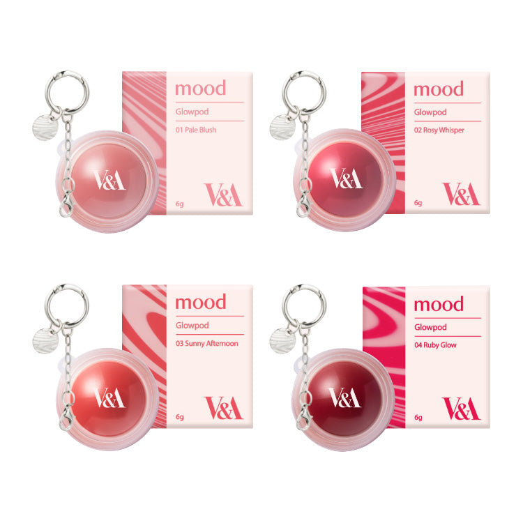 V&A Beauty Mood Glow Pot Lip & Cheek 6g 4 colors