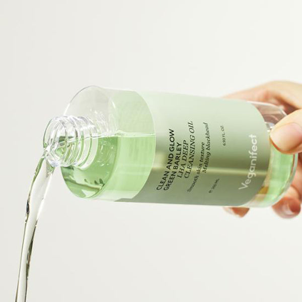 Veganifect Clean And Glow Green Barley LHA Deep Cleansing Oil 205ml