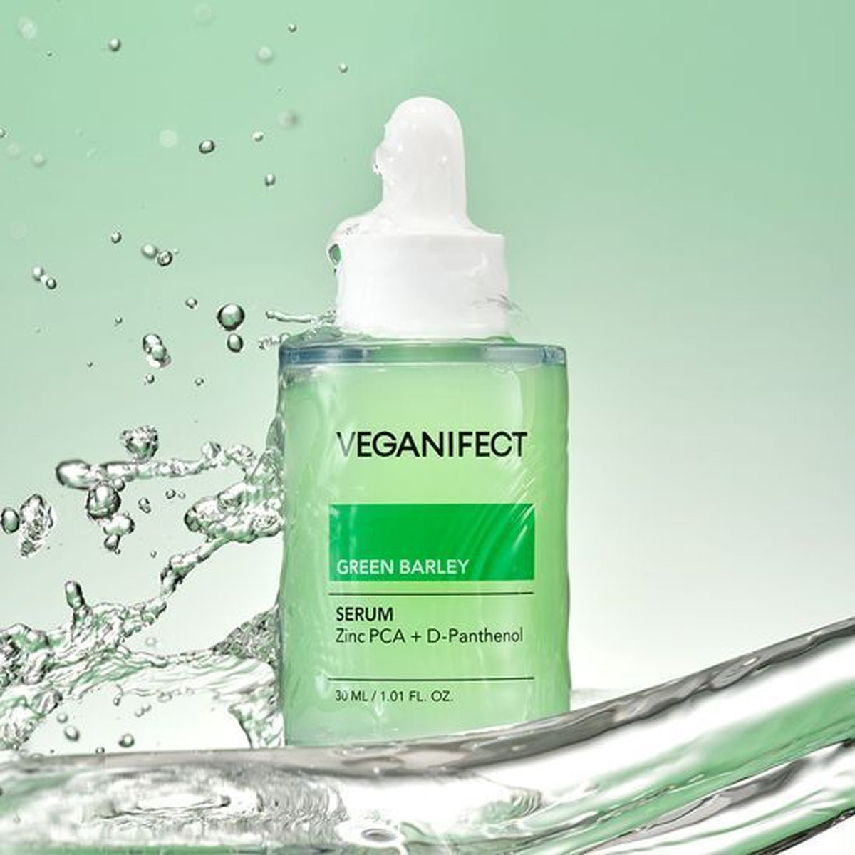 Veganifect Green Barley Zinc PCA + D-Panthenol Serum 30ml