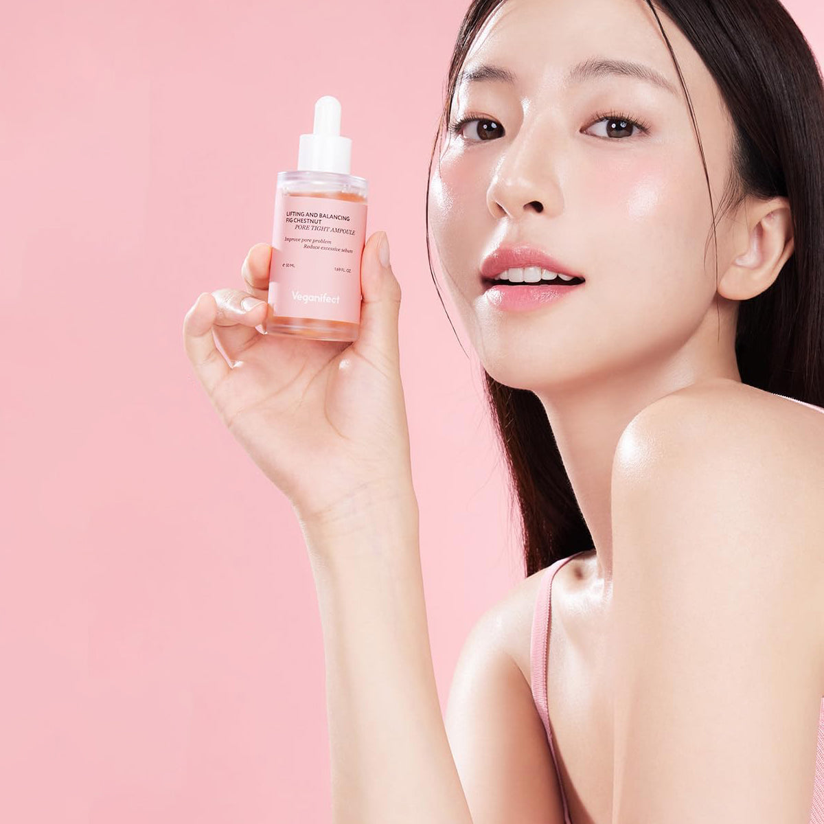 Veganifect Lifting And Balancing Fig Chestnut Pore Tight Ampoule 50ml