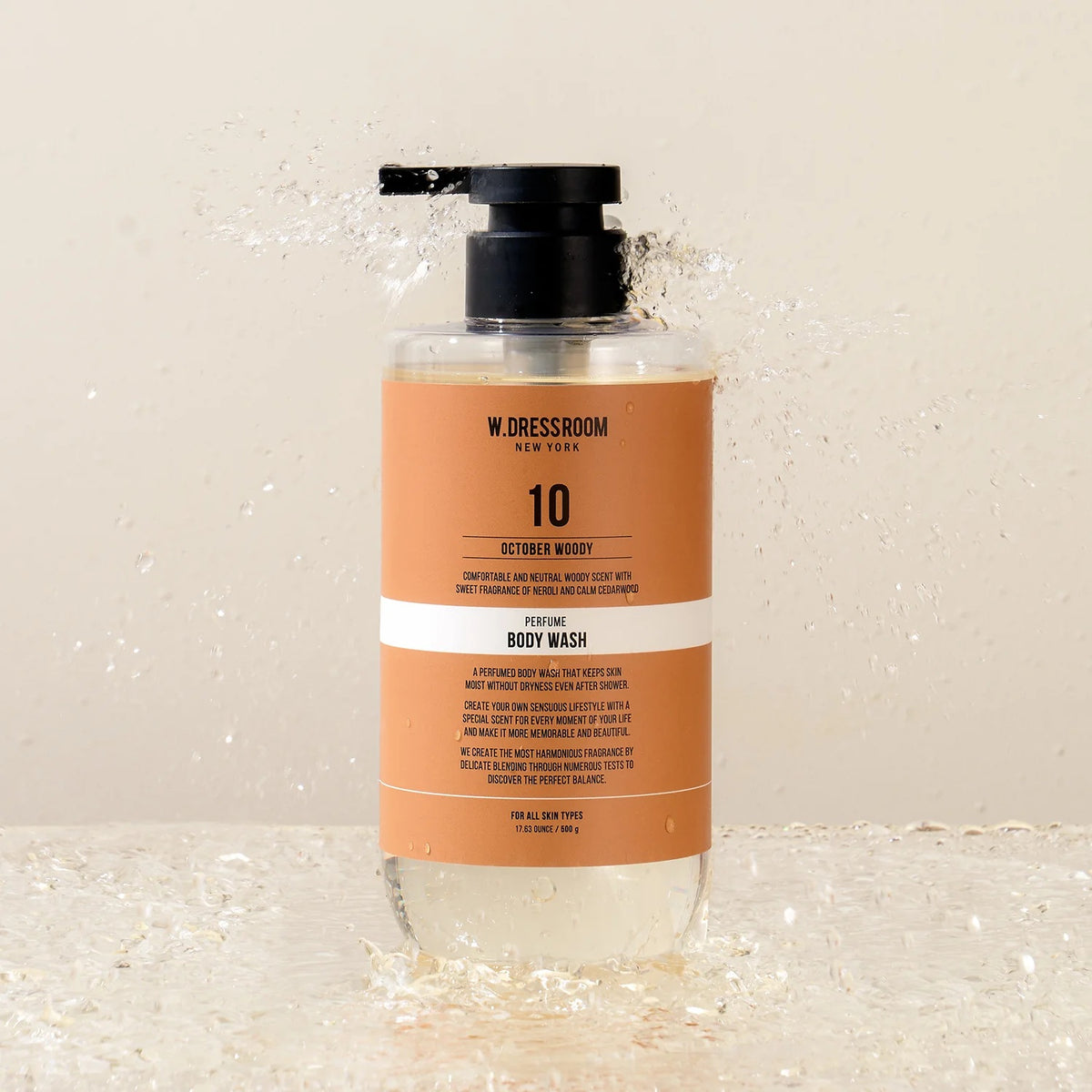W.DRESSROOM Perfume Body Wash No.10 October Woody 500g
