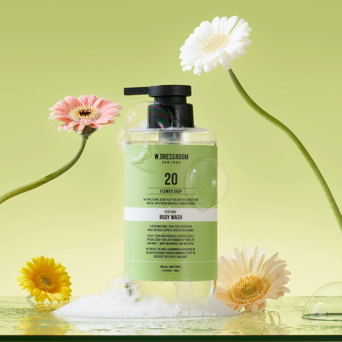W.DRESSROOM Perfume Body Wash No.20 Flower Shop 500g