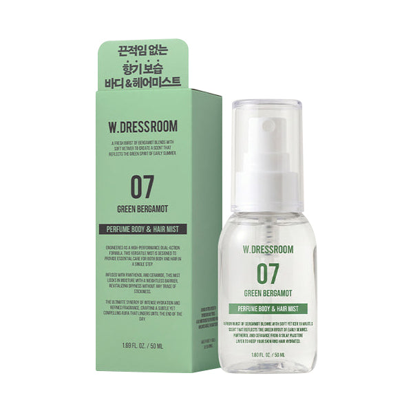 W.DRESSROOM Perfume Body & Hair Mist No.07 Green Bergamot 50ml