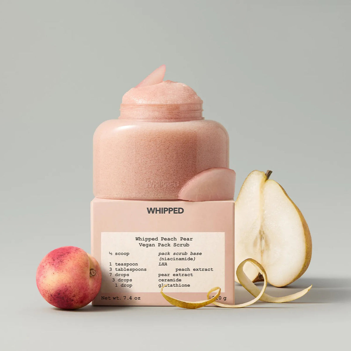 WHIPPED Peach Pear Vegan Peach Scrub 210g