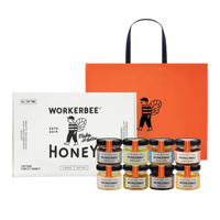 WORKERBEE Honey Gift Set: Mini Jars 30g (8 Packs)