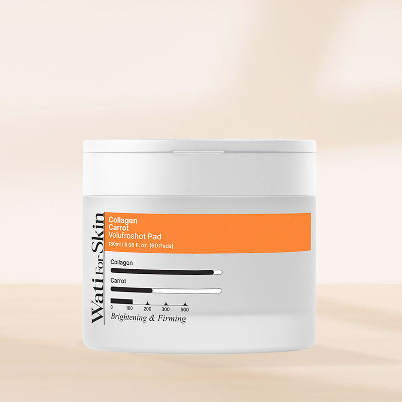Wati For Skin Collagen Carrot Volufroshot Pads 180ml 60ea