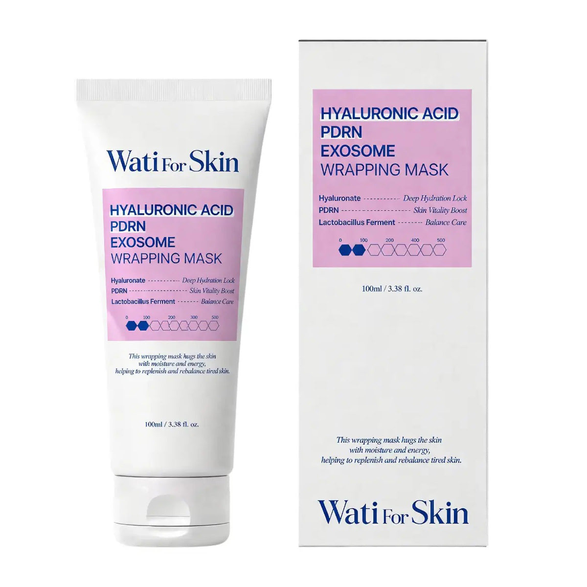 Wati For Skin Hyaluronic Acid PDRN Exosome Wrapping Mask 100ml