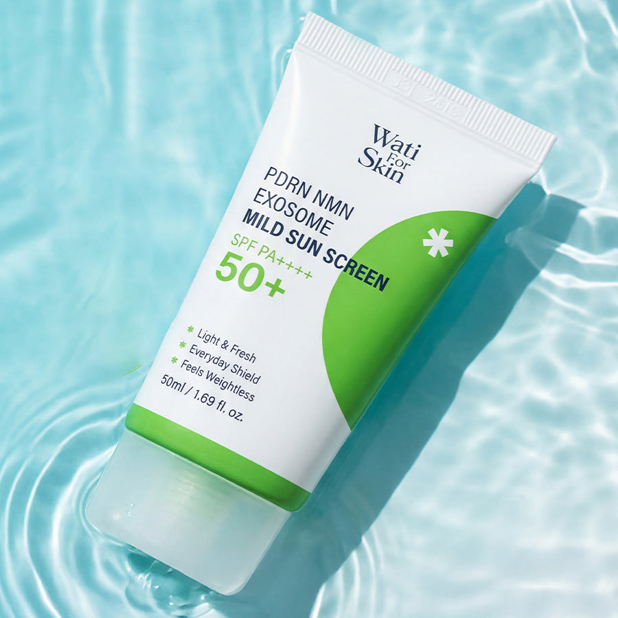 Wati For Skin PDRN NMN Exosome Mild Sun Screen SPF50+ PA++++ 50ml