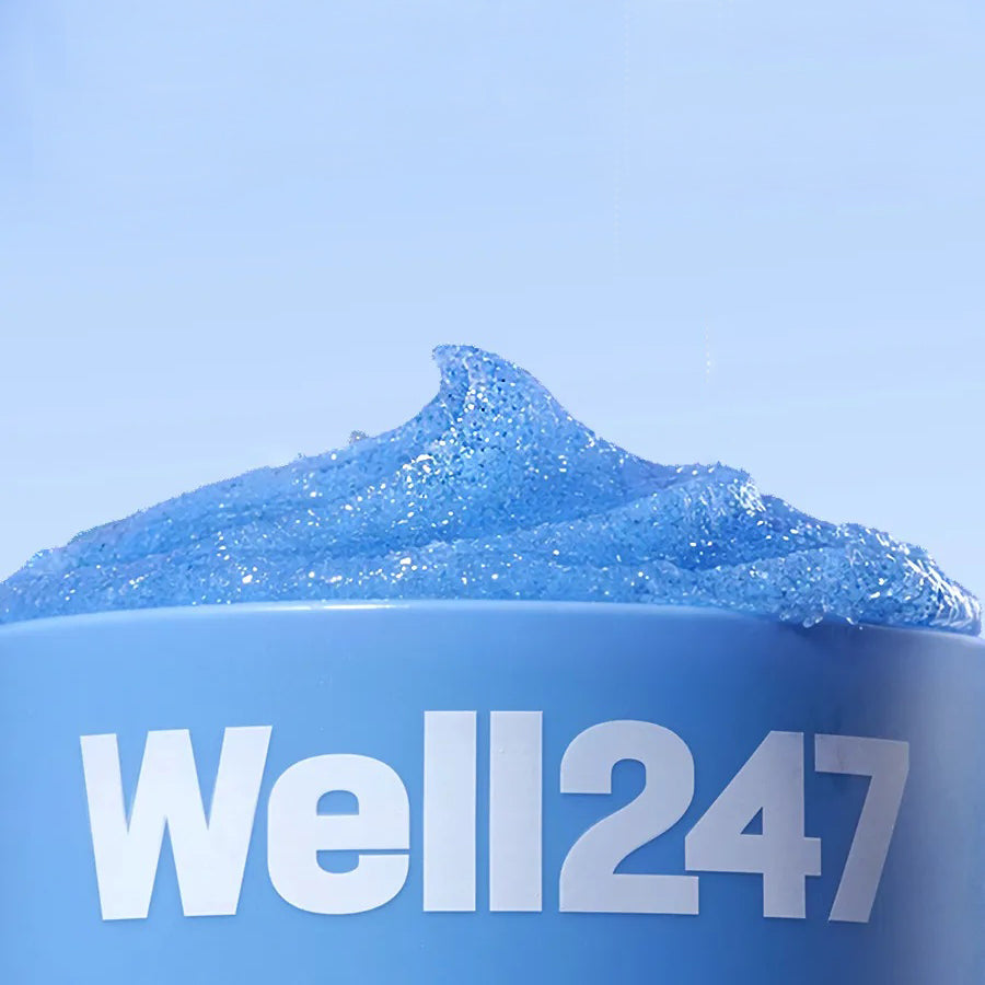 Well247 Blue Spirulina Deep Tox Body Scrub Exfoliation 400g