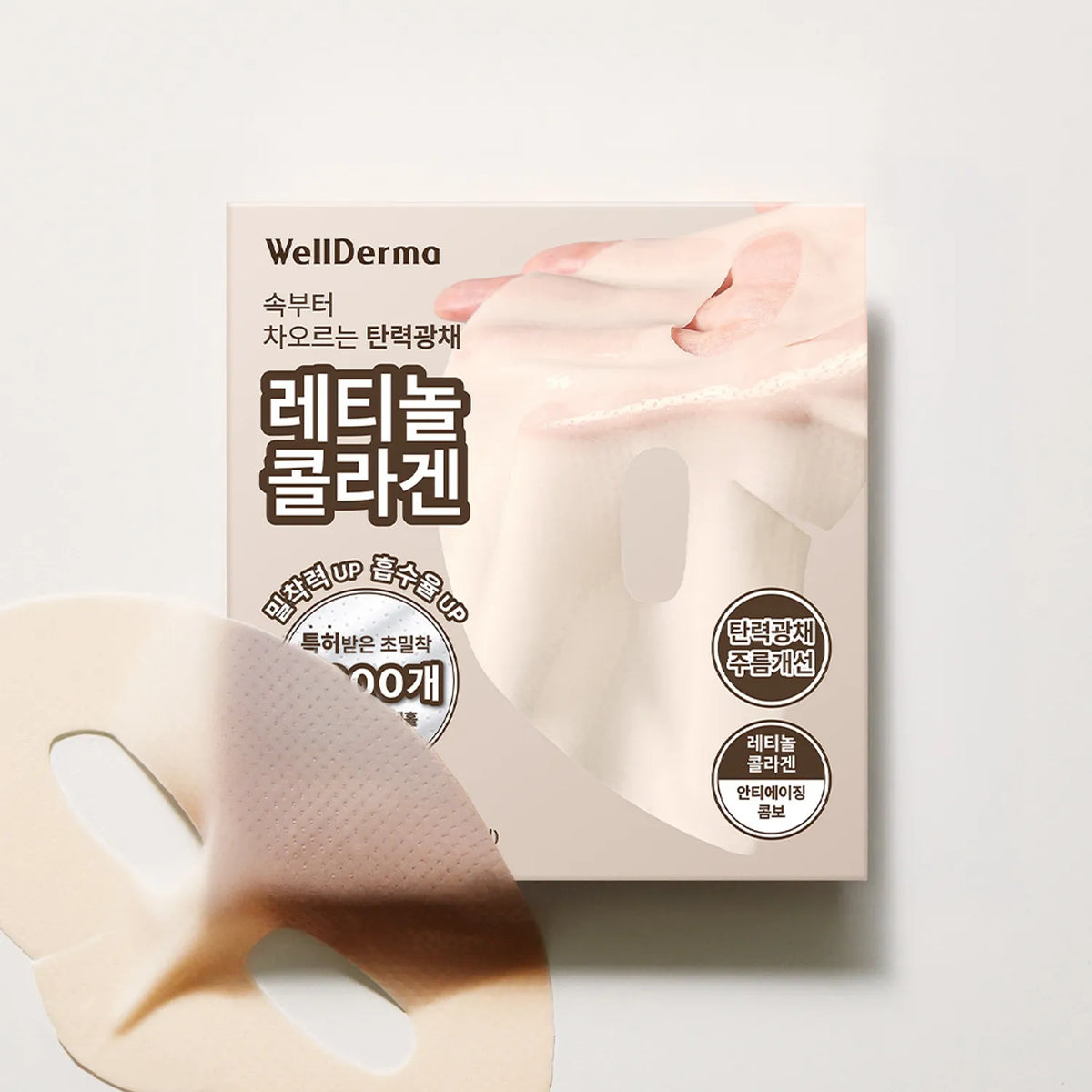 WellDerma Retinol Collagen Lifting Restore Fitting Mask Pack (4 Sheets)