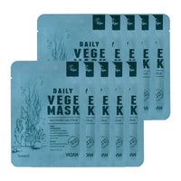 YADAH Daily Vege Mask Pack Seaweed 23ml 10ea