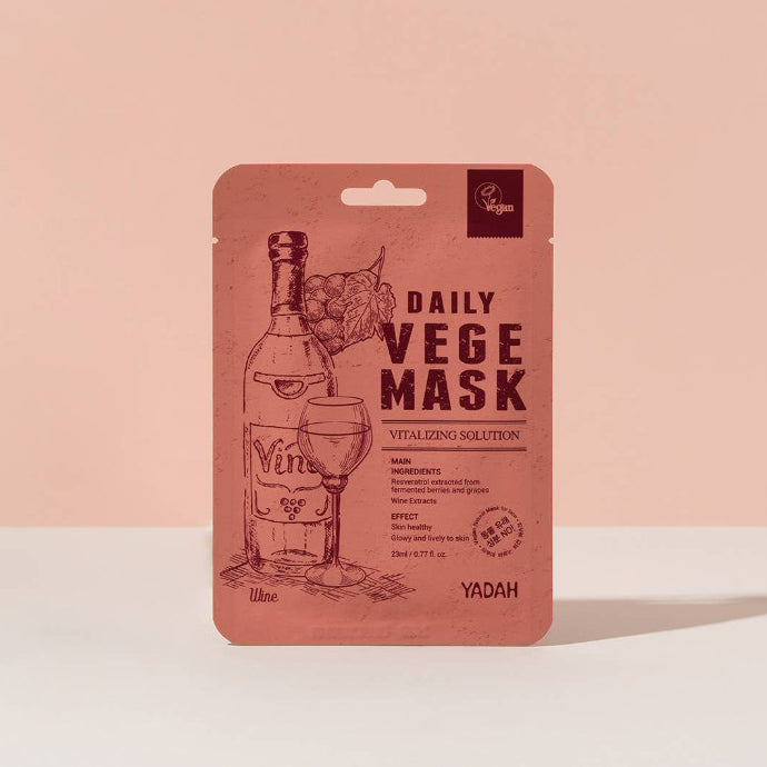 YADAH Daily Vege Mask Pack Wine 23ml 10ea