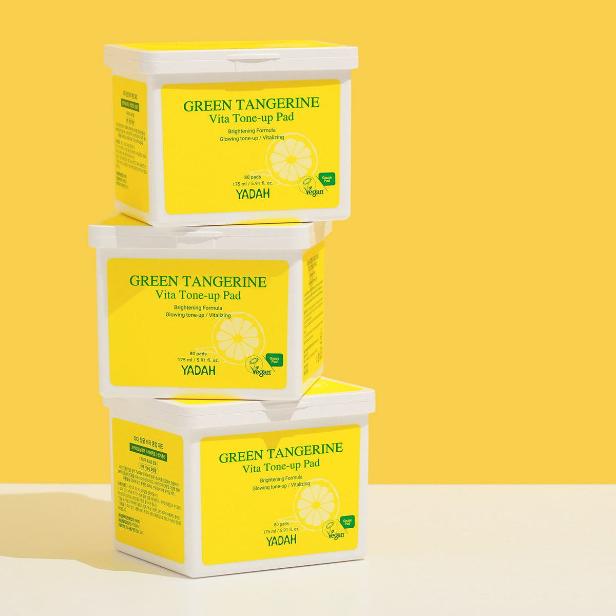YADAH Green Tangerine Vita Tone-Up Pads 175ml 80ea