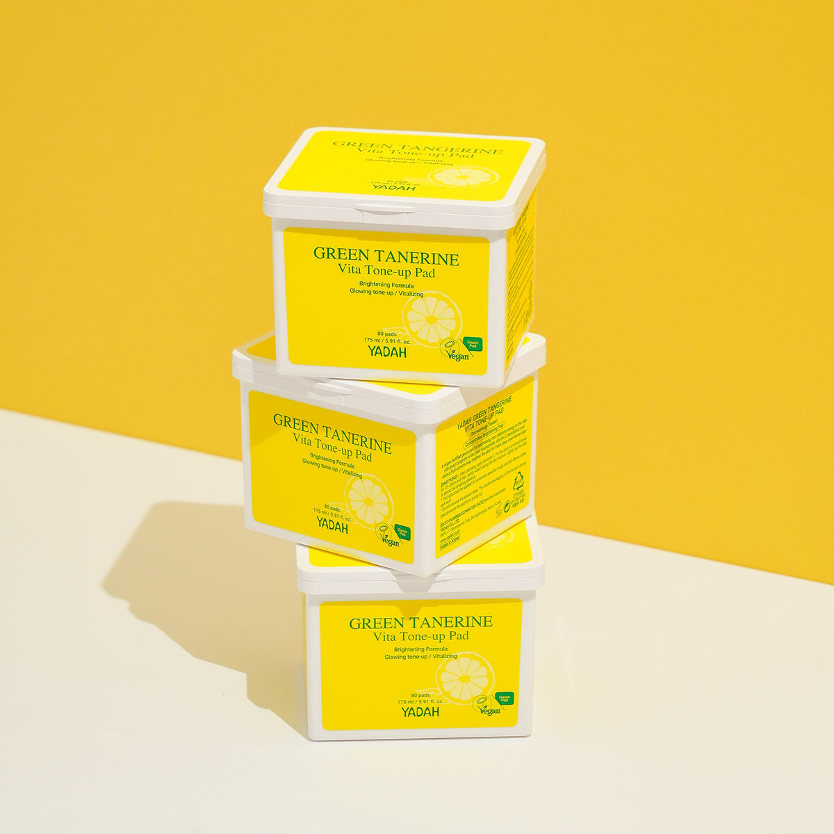 YADAH Green Tangerine Vita Tone-Up Pads 175ml 80ea