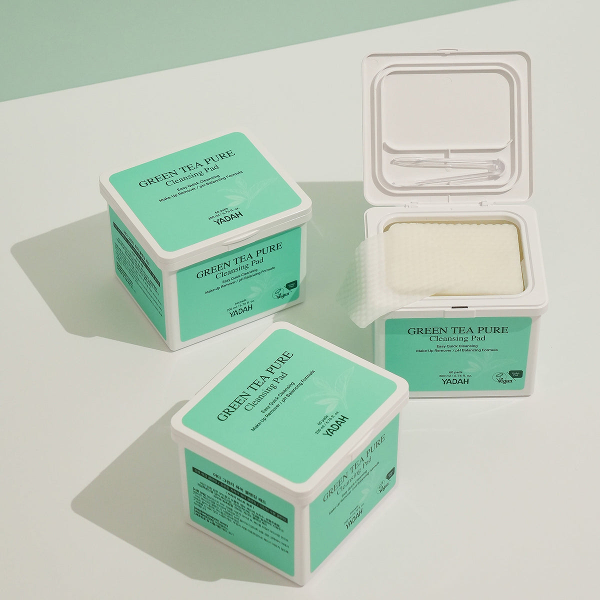 YADAH Green Tea Pure Cleansing Pads 200ml 60ea