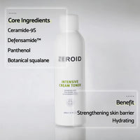 Tóner de crema intensiva zeroides 200 ml