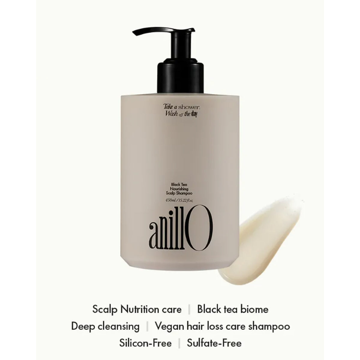 anillO Black Tea Nourishing Scalp Shampoo 450ml