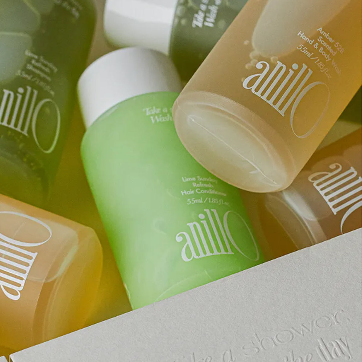 anillO Lime Sunday & Amber 528 Travel Shower Set