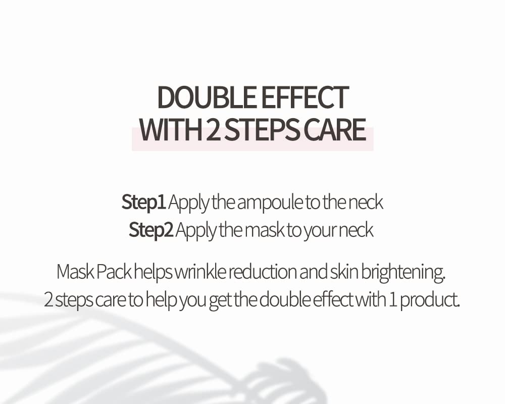 Máscara de control de arrugas de cuello rejuvenecedor de avajar 5G x 5ea