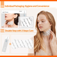 Máscara de control de arrugas de cuello rejuvenecedor de avajar 5G x 5ea