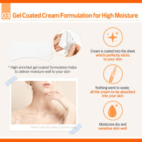 Máscara de control de arrugas de cuello rejuvenecedor de avajar 5G x 5ea