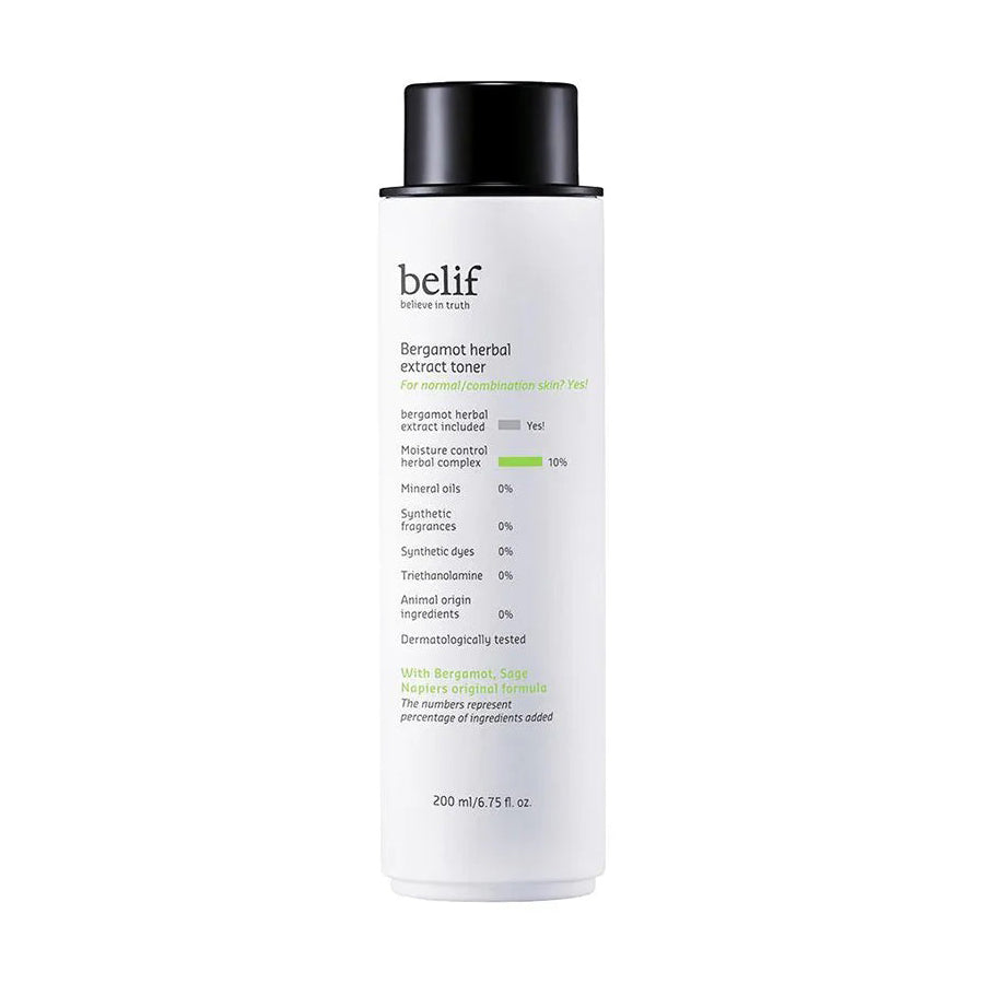 belif bergamot extracto herbal tóner 200 ml