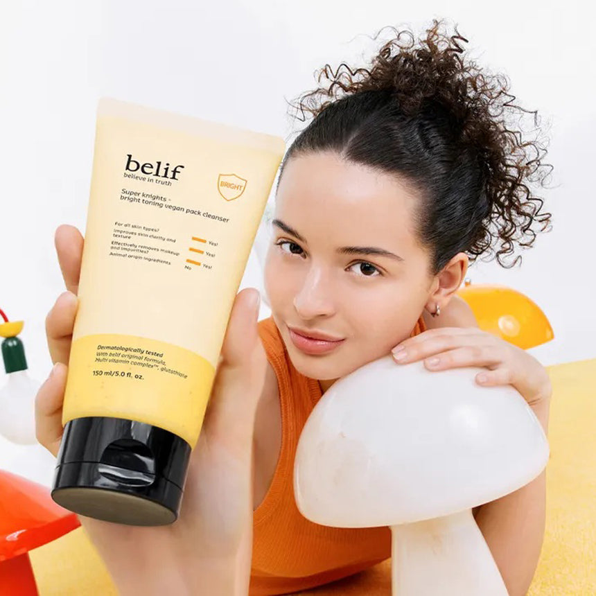 belif Super Knights Bright Toning Vegan Pack Cleanser 150ml