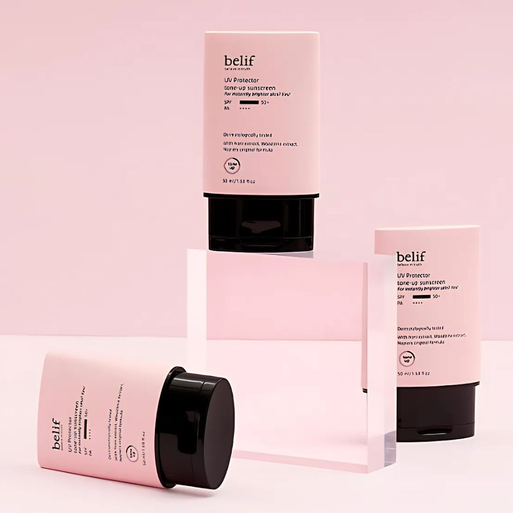 The belif UV Protector Tone-Up Sunscreen (50ml) is a multifunctional sunscreen that offers strong UV protection while brightening and enhancing your skin’s natural tone.