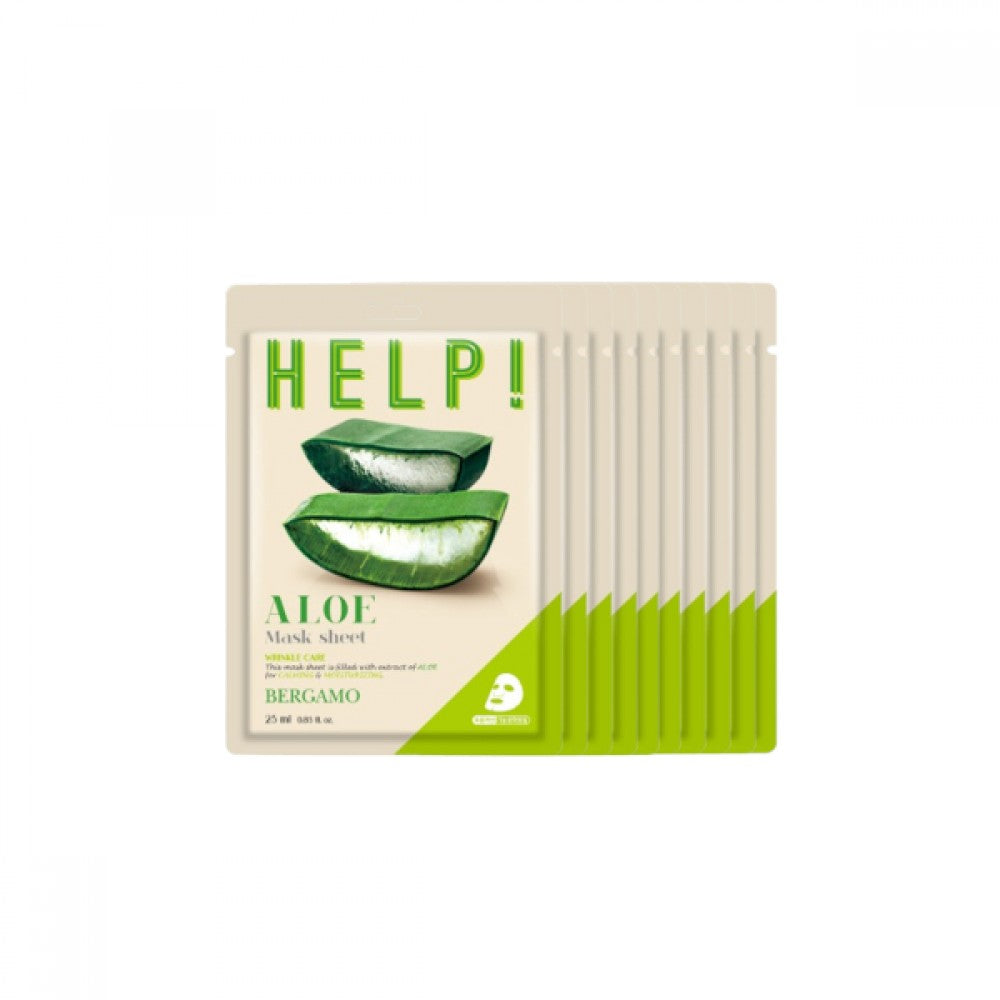 Bergamo Help! Mask Pack Aloe 25ml *10ea - DODOSKIN